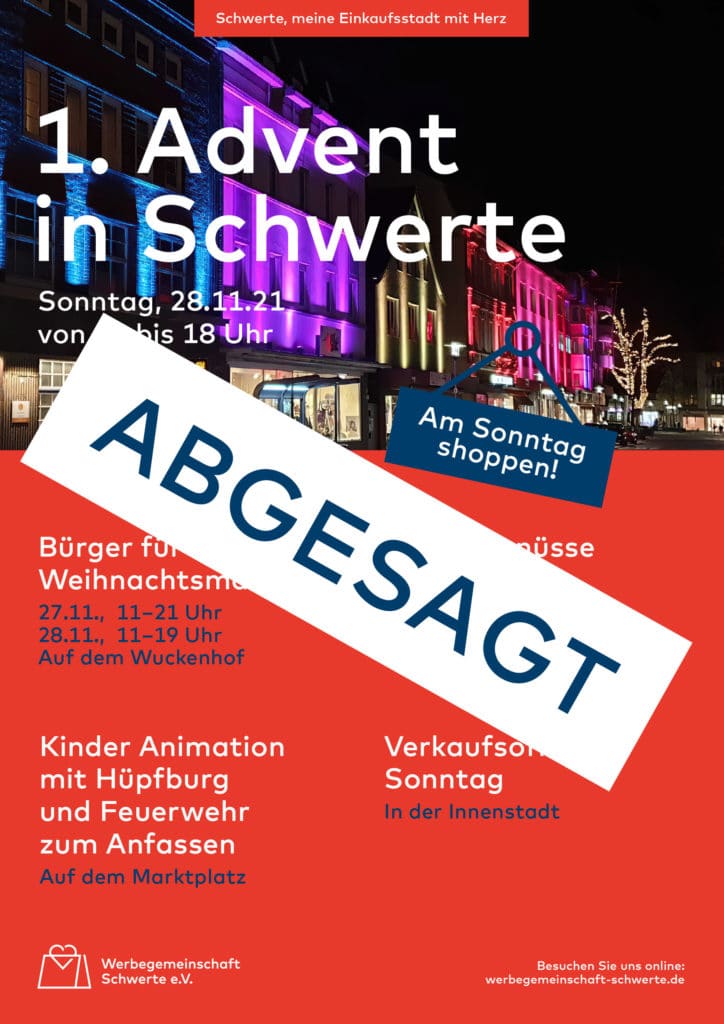 florida werbegemeinschaft plakat 1advent rz abgesagt